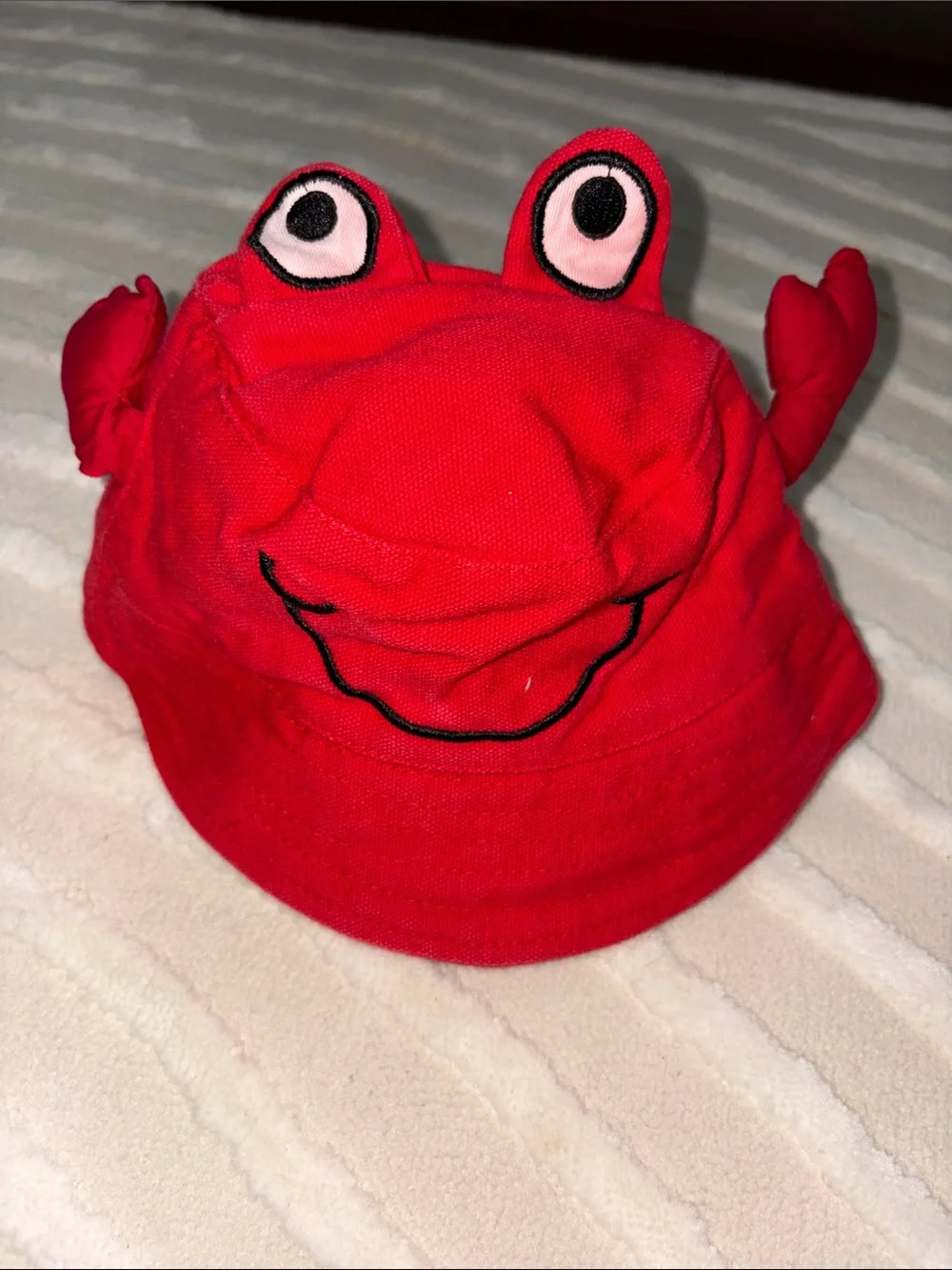 Red Kids Crab Bucket Hat - Cute Sun Hat